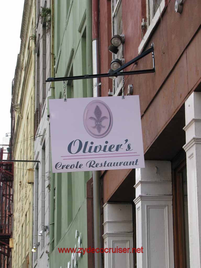 003: Olivier's Creole Restaurant, New Orleans