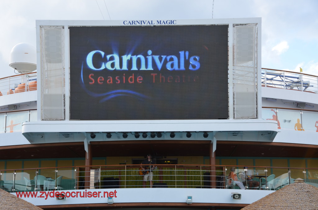 131: Carnival Magic, BC5, John Heald's Bloggers Cruise 5, Sea Day 1, Seaside Theatre