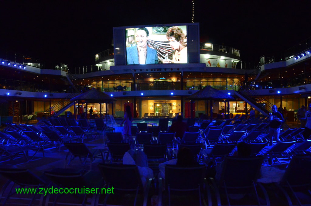 306: Carnival Magic, BC5, John Heald's Bloggers Cruise 5, Montego Bay, Jamaica, Lido at Night, Dive-In Movie, 