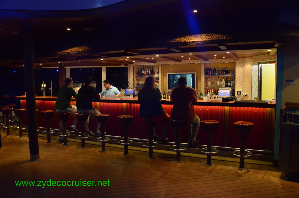 307: Carnival Magic, BC5, John Heald's Bloggers Cruise 5, Montego Bay, Jamaica, Lido at Night, Beach Bar, 