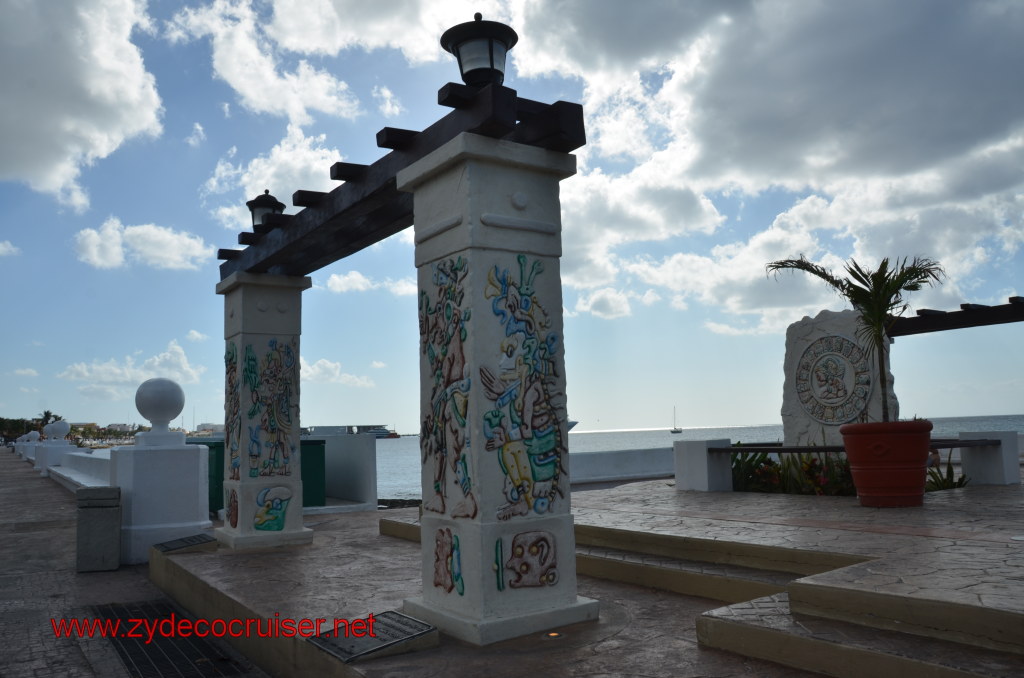 273: Carnival Magic, BC5, John Heald's Bloggers Cruise 5, Cozumel, Island Taxi Tour, Mestizo Monument, Monument of Two Cultures, 