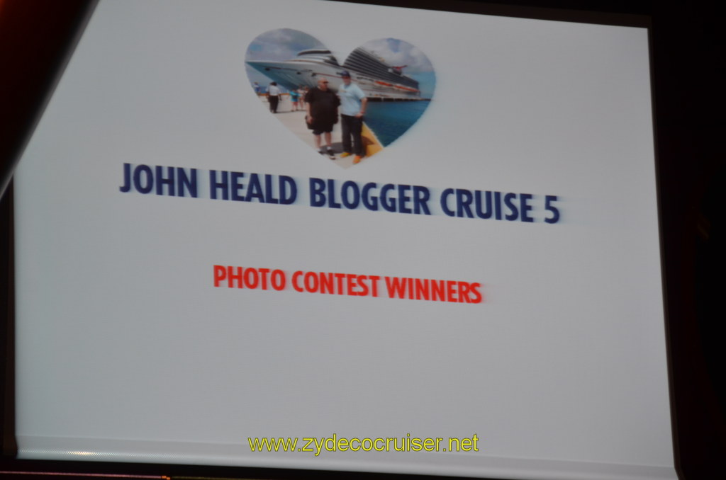 253: Carnival Magic, BC5, John Heald's Bloggers Cruise 5, Sea Day 3, Bloggers Farewell Party, Photo Contest Winners