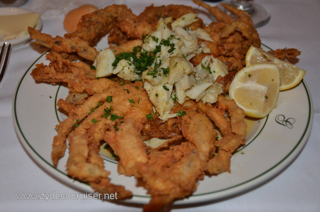 021 - Galatoire's, New Orleans, Fried soft shell crabs with crabmeat topping
