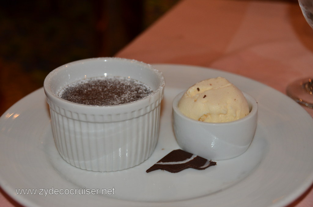 Carnival Conquest Warm Chocolate Melting Cake