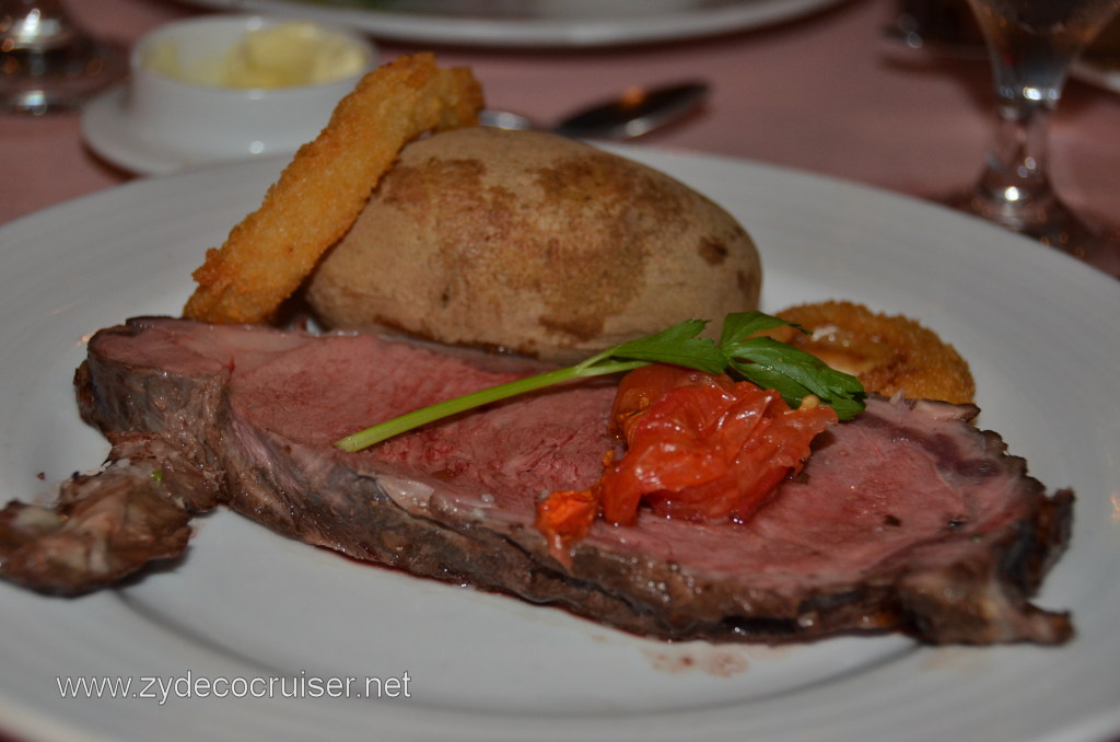 Carnival Conquest Tender Roasted Prime Rib of American Beef au jus