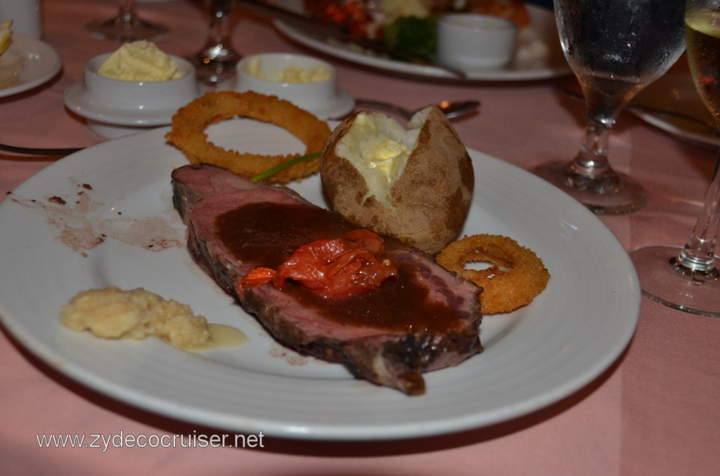 Carnival Conquest Tender Roasted Prime Rib of American Beef au jus