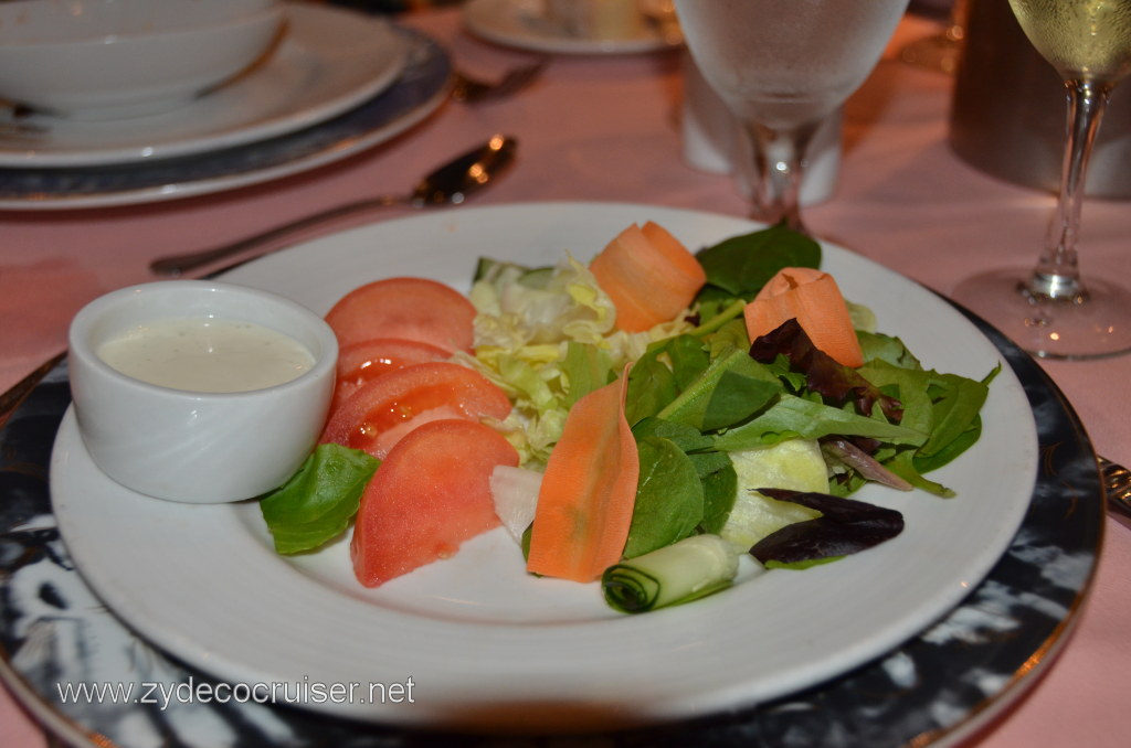 Carnival Conquest Chopped Handpicked Field Greens with Blue Cheese