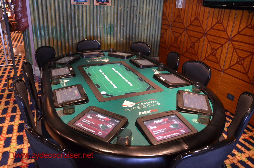 035: Carnival Conquest, Nov 19, 2011, Sea Day 3, PokerPro Table
