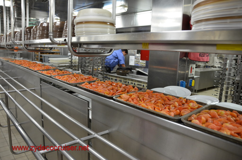053: Carnival Conquest, Nov 19, 2011, Sea Day 3, Galley Tour, Tomatoes