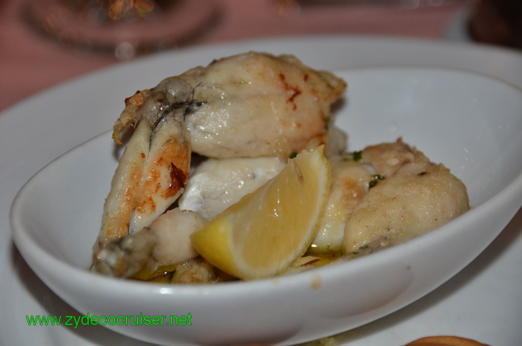 185: Carnival Conquest, Nov 19, 2011, Sea Day 3, Frogs Legs with Provenale Herb Butter