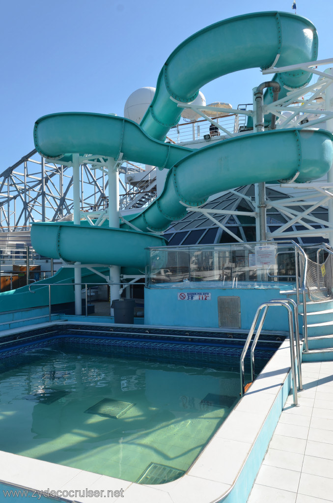 010: Carnival Conquest, New Orleans, Embarkation, Waterslide, 