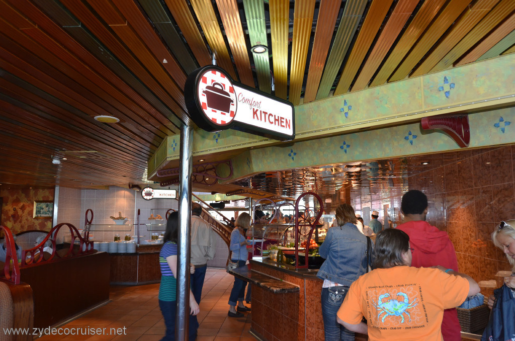 025: Carnival Conquest, New Orleans, Embarkation, Lido, Comfort Kitchen, 