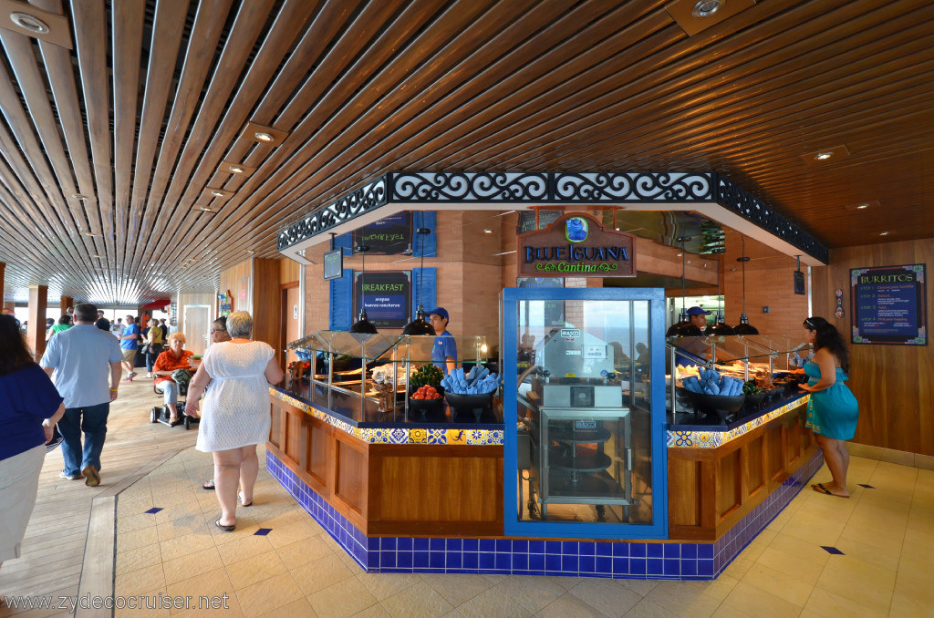 010: Carnival Conquest, Fun Day at Sea 2, Blue Iguana Cantina, Breakfast is served, 