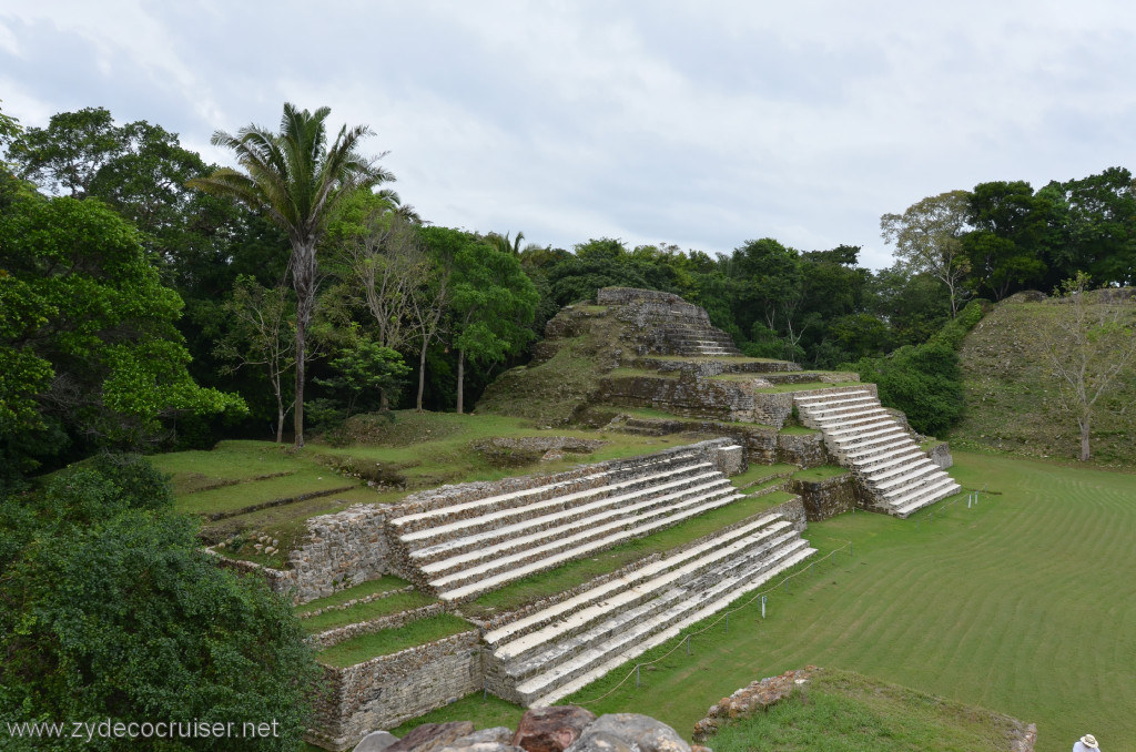 082: Carnival Conquest, Belize, Belize City Tour and Altun Ha, View from top of A3 of A-1, Temple of the Green Tomb, 