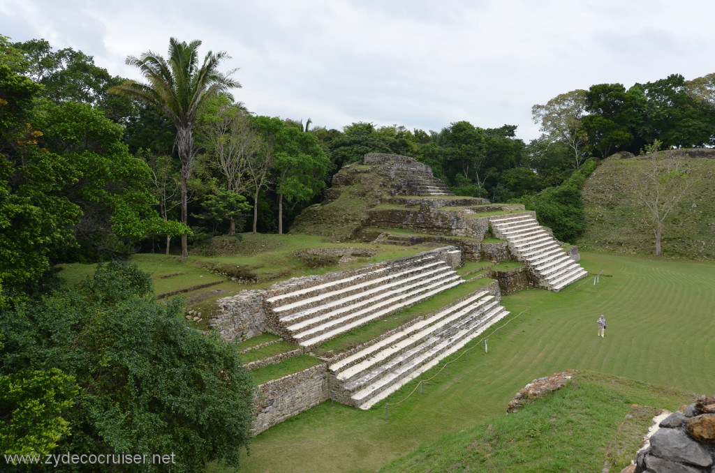 084: Carnival Conquest, Belize, Belize City Tour and Altun Ha, View from top of A-3 looking at A-1, Temple of the Green Tomb, 