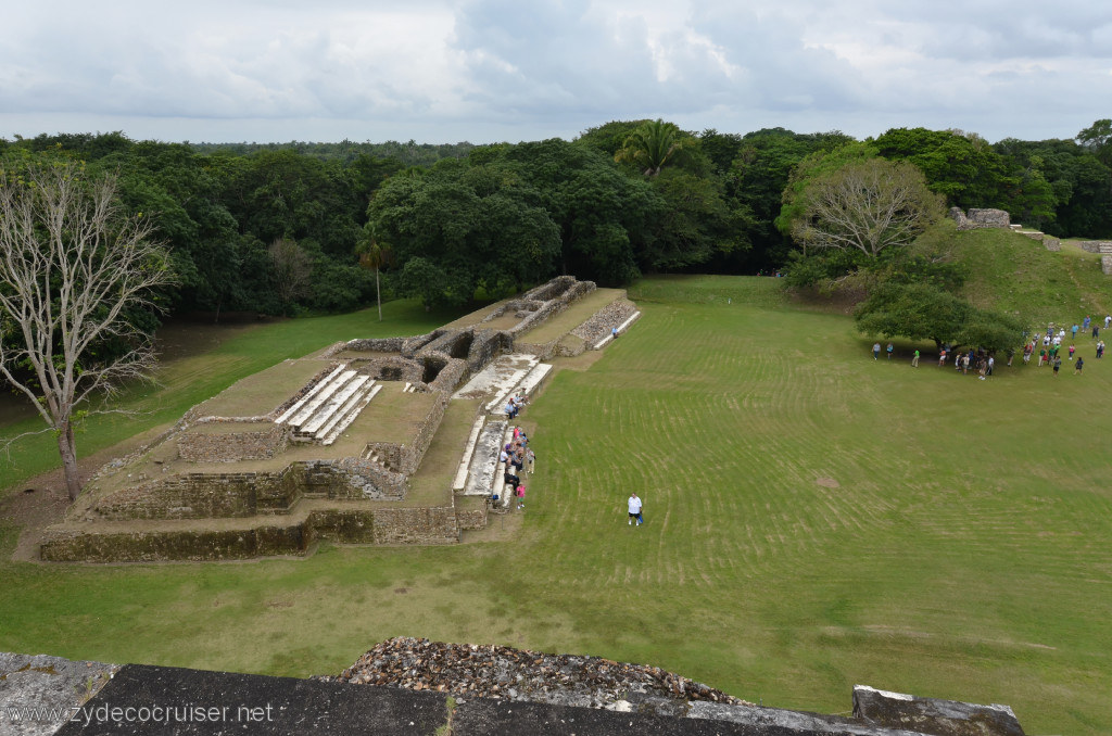 130: Carnival Conquest, Belize, Belize City Tour and Altun Ha, View from the top of B-4, the Sun God Temple / Temple of Masonry Alters, 