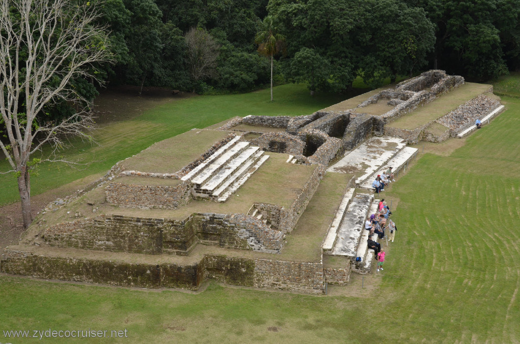 131: Carnival Conquest, Belize, Belize City Tour and Altun Ha, View from the top of B-4, the Sun God Temple / Temple of Masonry Alters, 