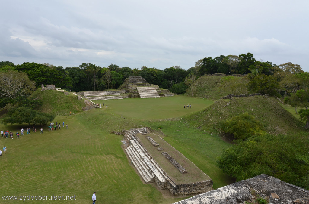 132: Carnival Conquest, Belize, Belize City Tour and Altun Ha, View from the top of B-4, the Sun God Temple / Temple of Masonry Alters, 