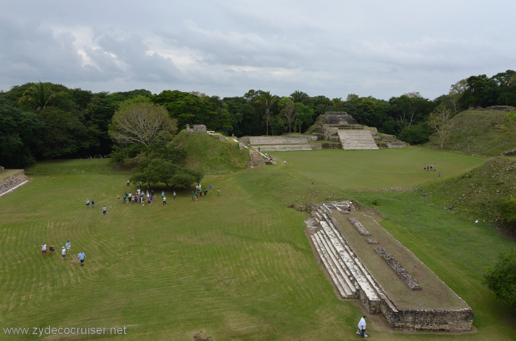 133: Carnival Conquest, Belize, Belize City Tour and Altun Ha, View from the top of B-4, the Sun God Temple / Temple of Masonry Alters, 