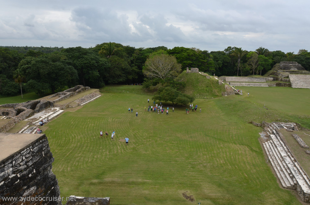 134: Carnival Conquest, Belize, Belize City Tour and Altun Ha, View from the top of B-4, the Sun God Temple / Temple of Masonry Alters, 