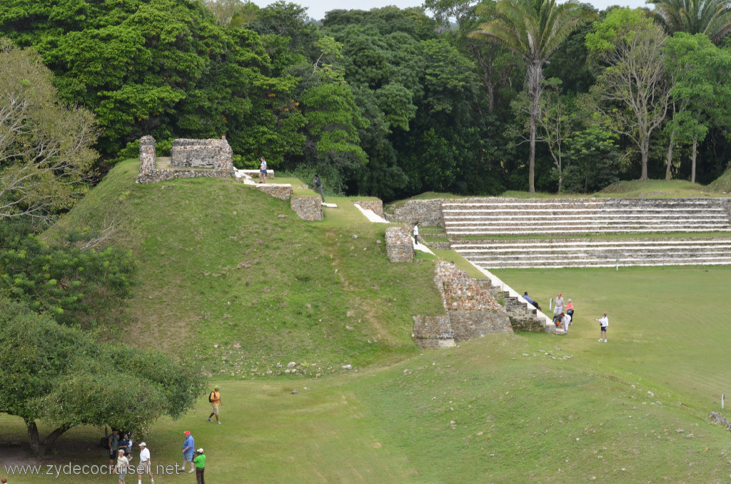 136: Carnival Conquest, Belize, Belize City Tour and Altun Ha, View from the top of B-4, the Sun God Temple / Temple of Masonry Alters. We climbed that other structure (A-3) earlier.