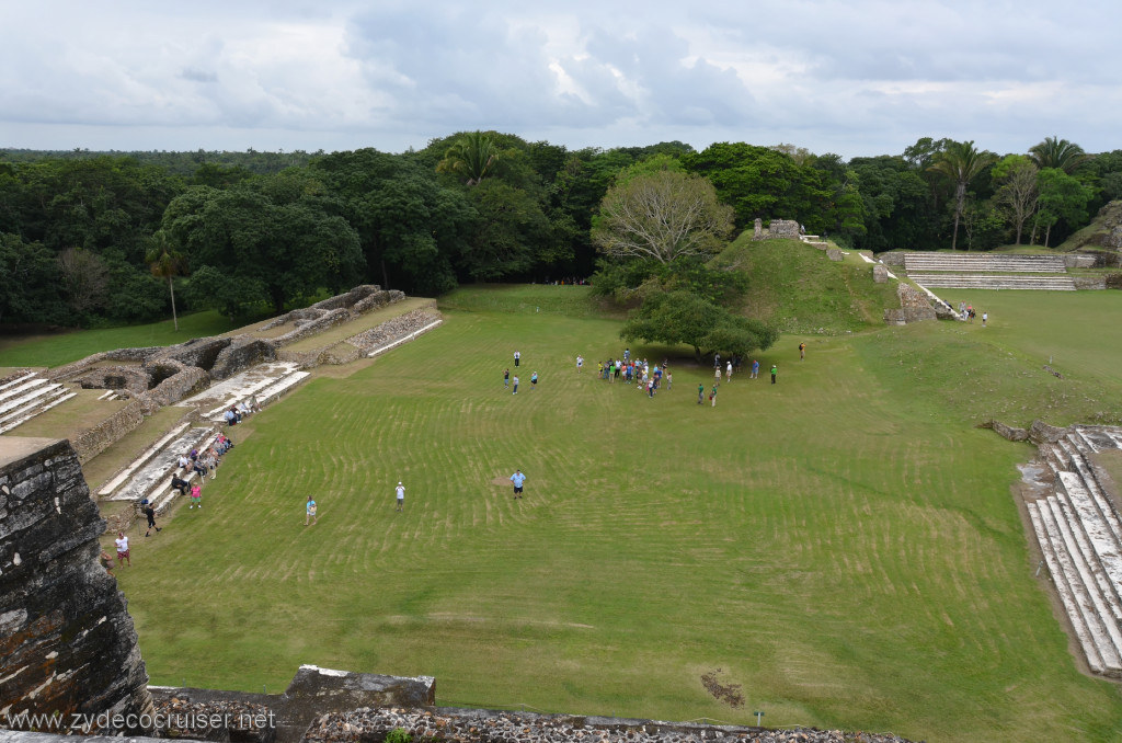 137: Carnival Conquest, Belize, Belize City Tour and Altun Ha, View from the top of B-4, the Sun God Temple / Temple of Masonry Alters, 