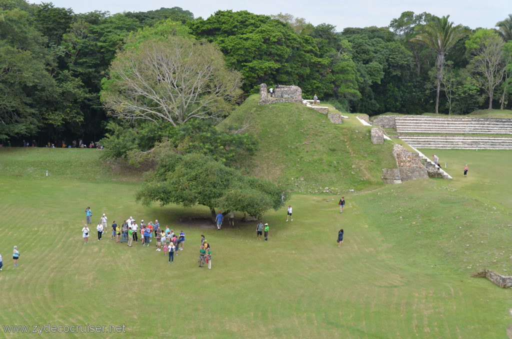 139: Carnival Conquest, Belize, Belize City Tour and Altun Ha, View from the top of B-4, the Sun God Temple / Temple of Masonry Alters, looking at A-3