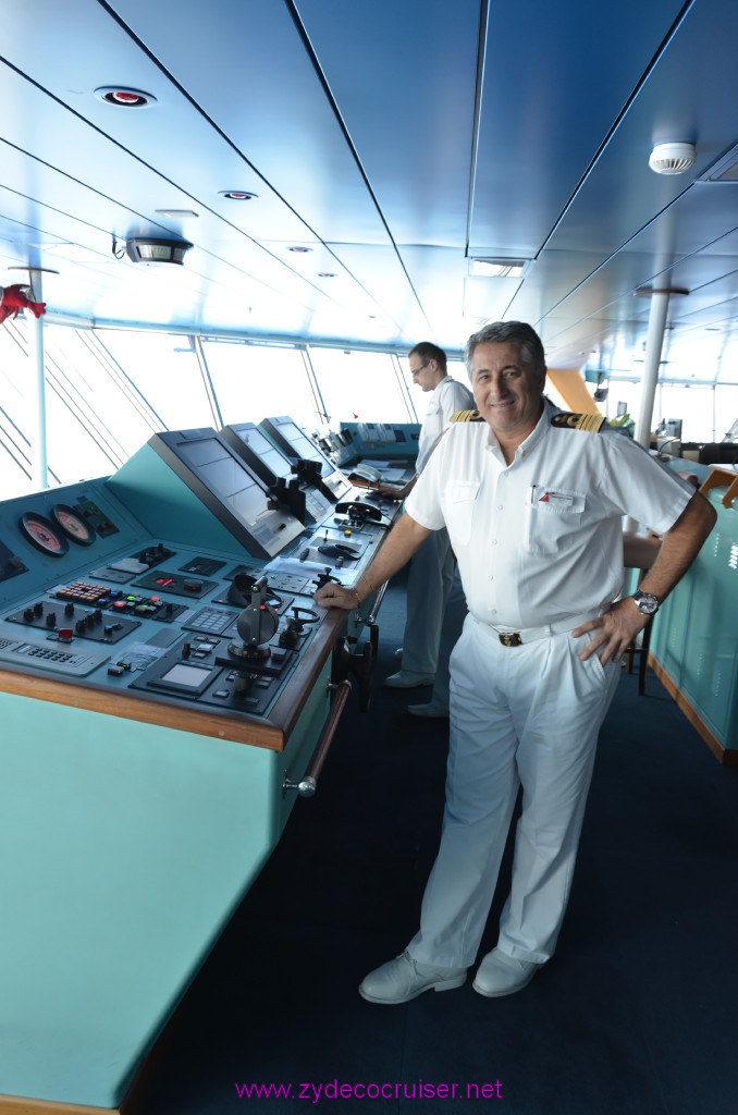 012: Carnival Conquest Cruise, Fun Day at Sea 2, Tea on the Bridge with Captain Francesco La Fauci