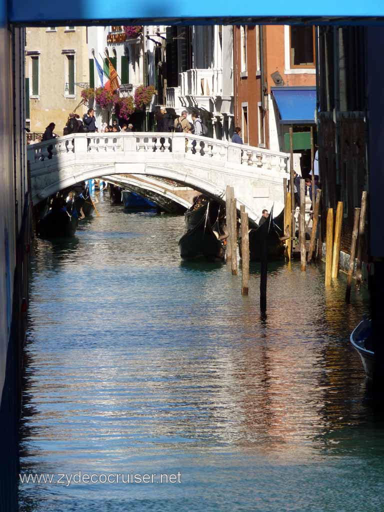 4534: Carnival Dream - Venice, Italy - Beyond Bridge of Sighs - Gondolas lined up