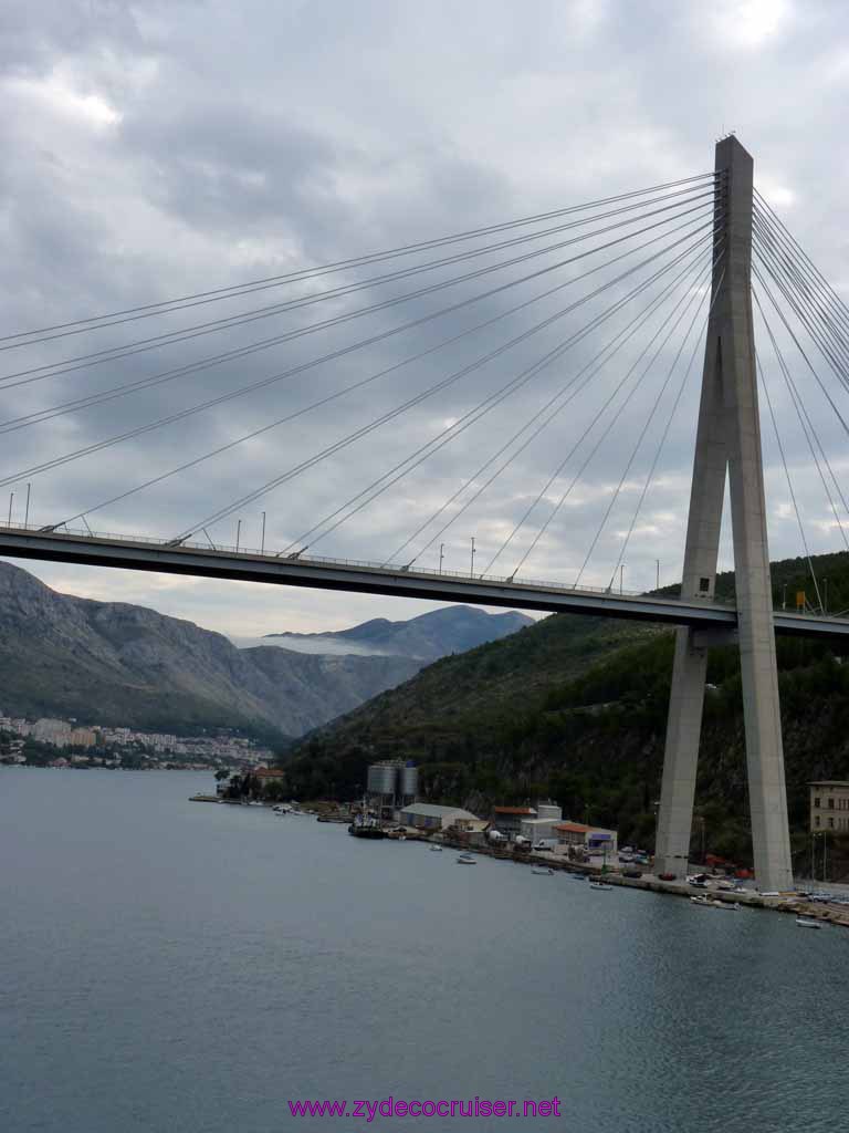 4705: Carnival Dream in Dubrovnik, Croatia - Dubrovnik Bridge - Franjo Tudjman Bridge