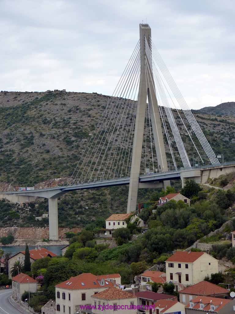 4710: Carnival Dream in Dubrovnik, Croatia - Dubrovnik Bridge - Franjo Tudjman Bridge
