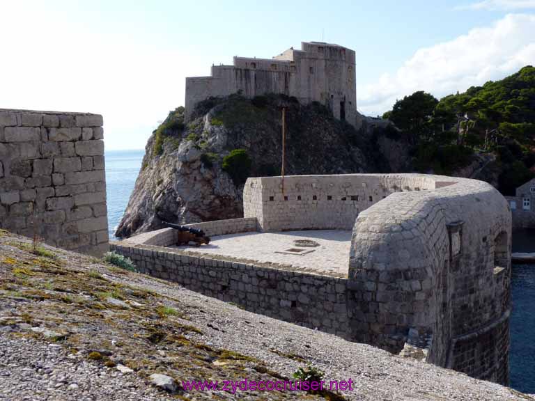 4863: Carnival Dream - Dubrovnik, Croatia -  Walking the Wall - Fort Bokar and Fort Lovrijenac