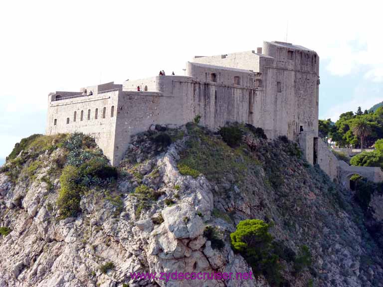 4876: Carnival Dream - Dubrovnik, Croatia -  Walking the Wall - Fort Lovrijenac