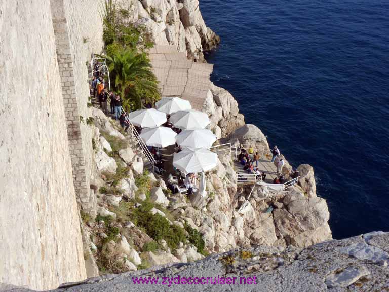 4891: Carnival Dream - Dubrovnik, Croatia - Walking the Wall - Cafe Buza