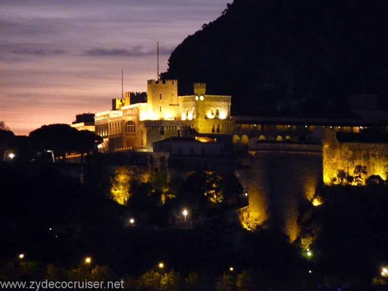 5809: Carnival Dream, Monte Carlo, Monaco - Palais Princier at night 