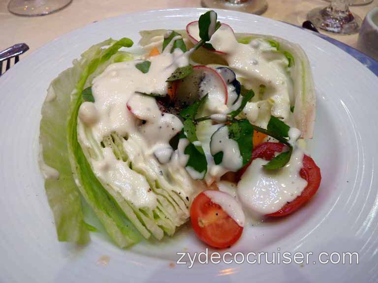 Carnival Dream - Heart of Iceberg Lettuce, with Blue Cheese