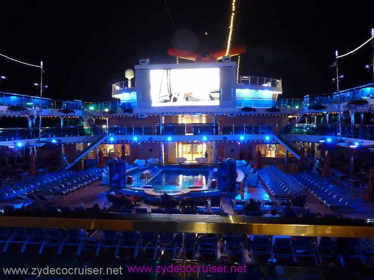 0461: Carnival Dream, Transatlantic Cruise, Barcelona - Carnival Dream at Night, 