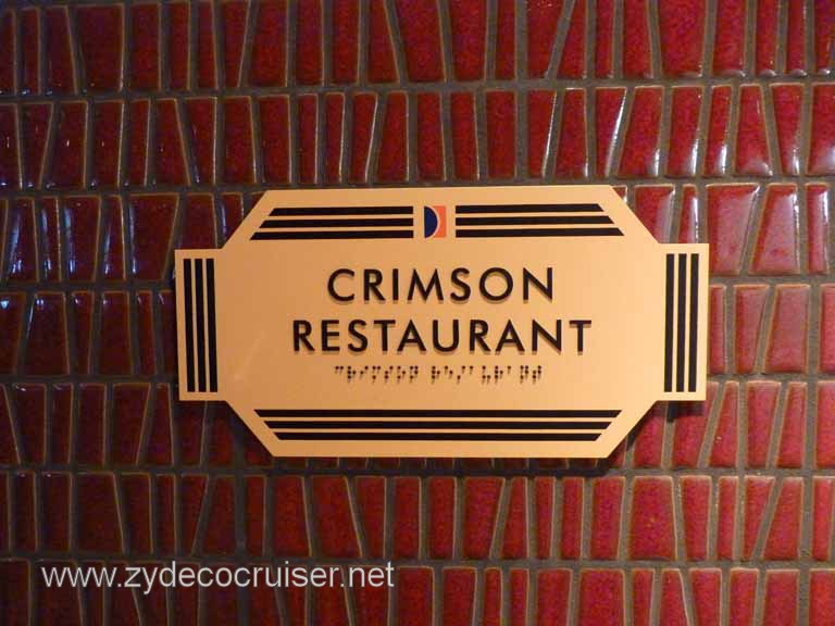 0852: Carnival Dream, Transatlantic, Crimson Restaurant