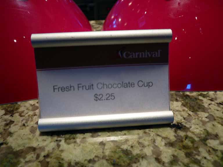 Carnival Dream - Coffee Club - Fresh Fruit Chocolate Cup