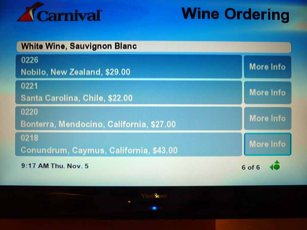 W013: Carnival Dream - Wine List - White Wine - Sauvignon Blanc