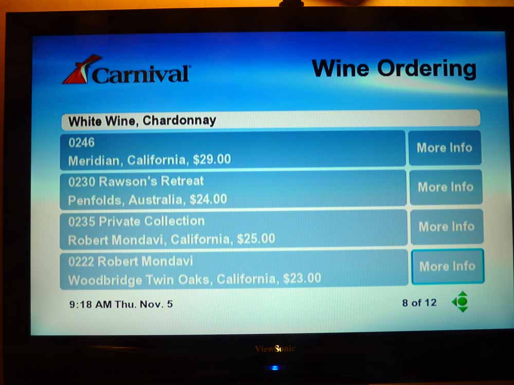 W016: Carnival Dream - Wine List - White Wine - Chardonnay