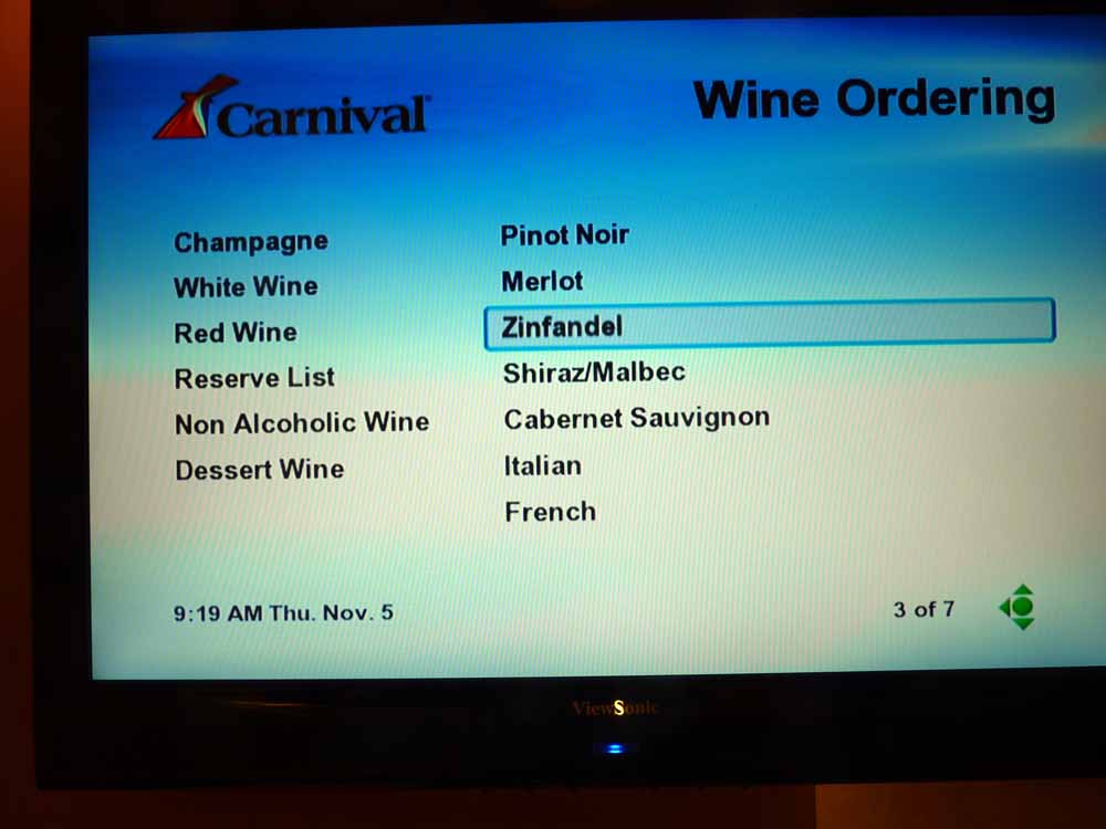 W026: Carnival Dream - Wine List - Red Wine - Zinfandel