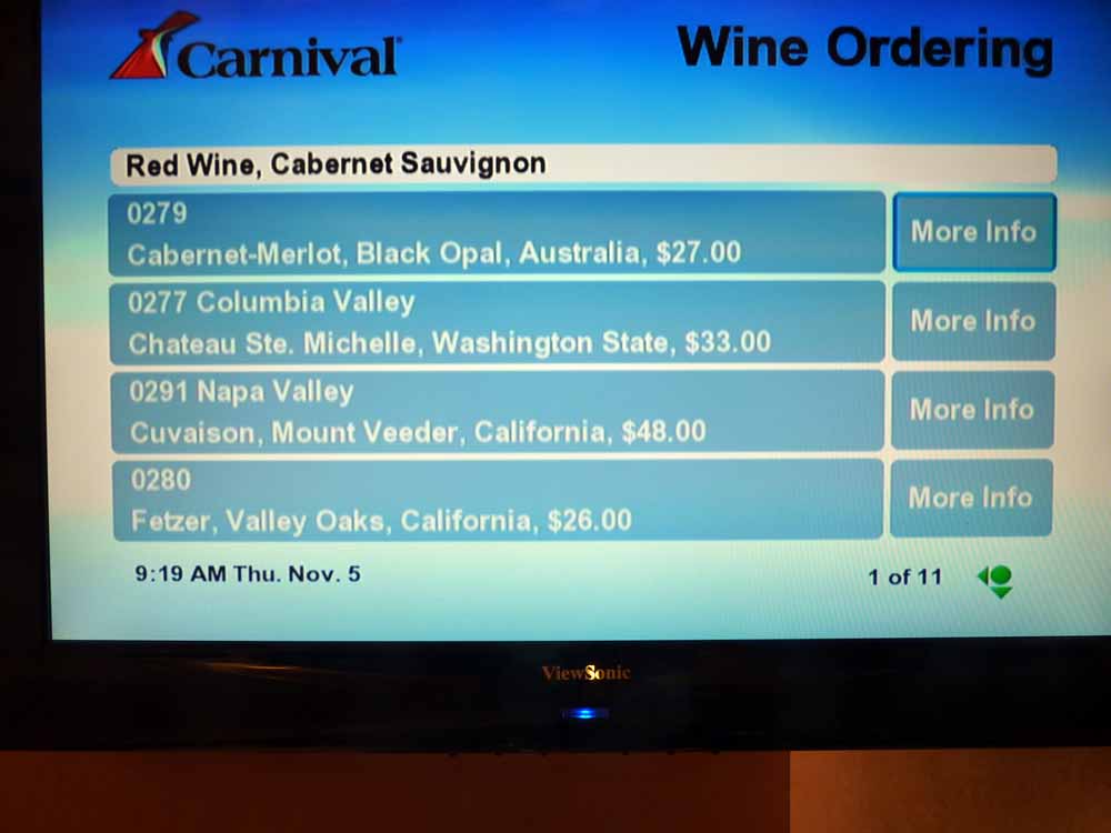 W031: Carnival Dream - Wine List - Red Wine - Cabernet Sauvignon