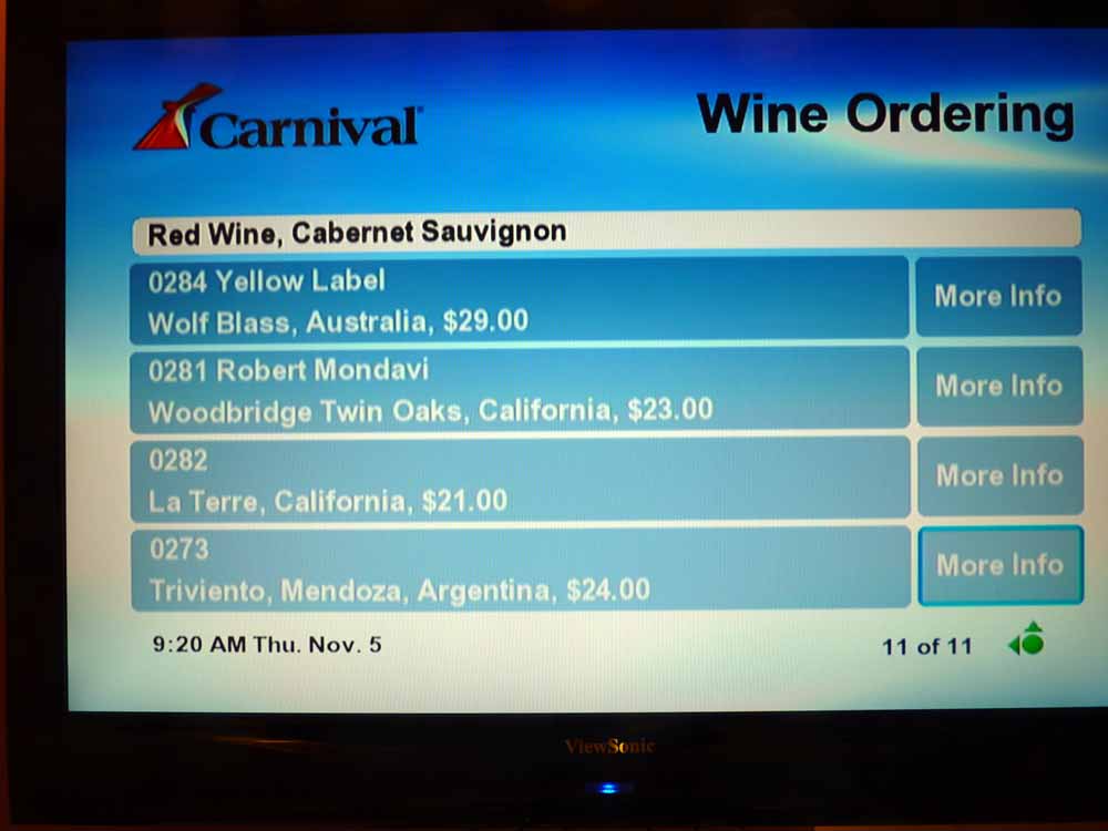 W033: Carnival Dream - Wine List - Red wine - Cabernet Sauvignon