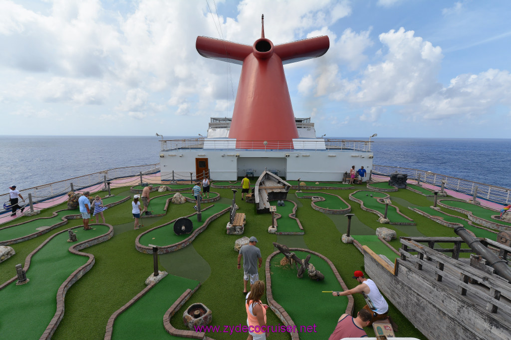 104: Carnival Dream Reposition Cruise, Fun Day at Sea 1, Mini Golf