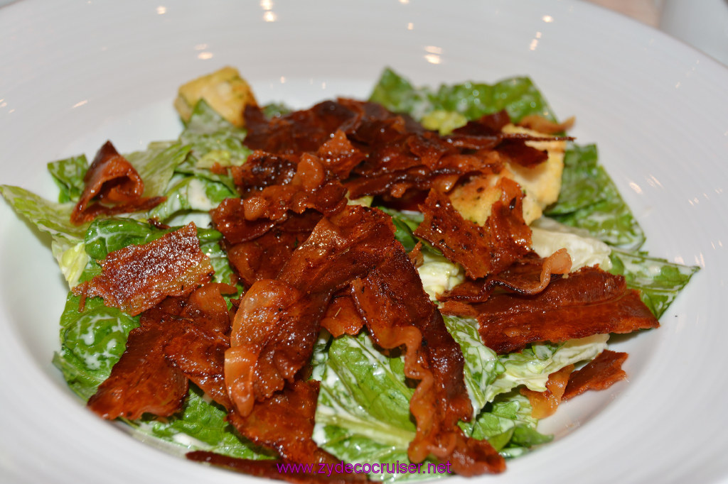 Carnival Dream, Seaday Brunch, Caesar Salad with Bacon, with Extra Bacon