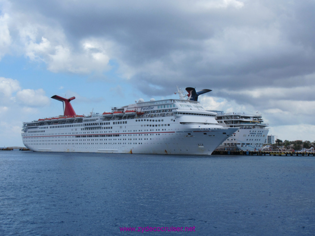 010: Carnival Dream Reposition Cruise, Cozumel, Carnival Paradise and Carnival Elation, 