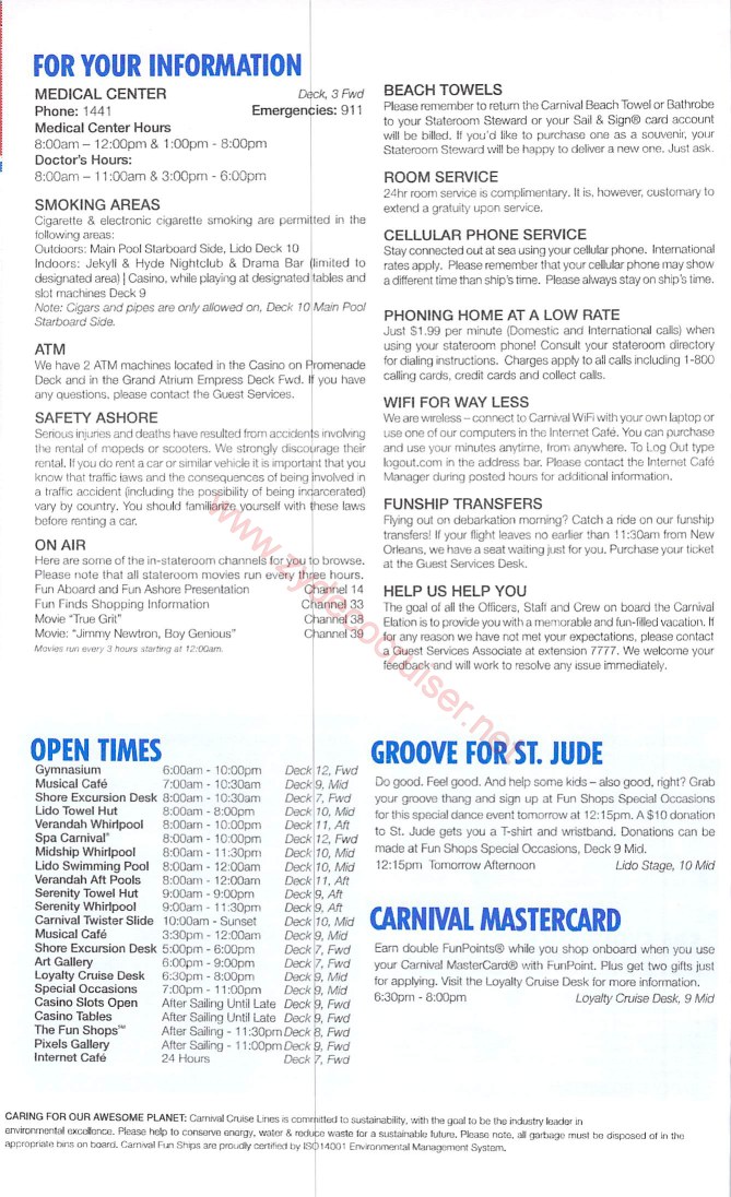 Carnival Elation FunTimes, Day 4, Page 4