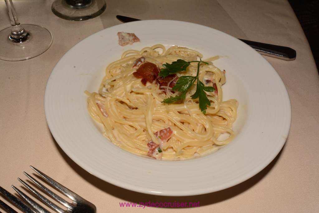 Spaghetti Carbonara as a starter
