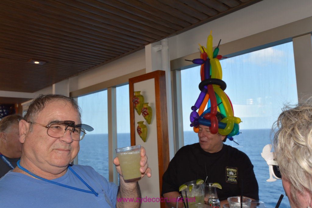 092: Carnival Freedom Cruise, BC9, John Heald Bloggers Cruise 9, Sea Day 2, National Margarita Day!, Our Hussong's Theme Party, 